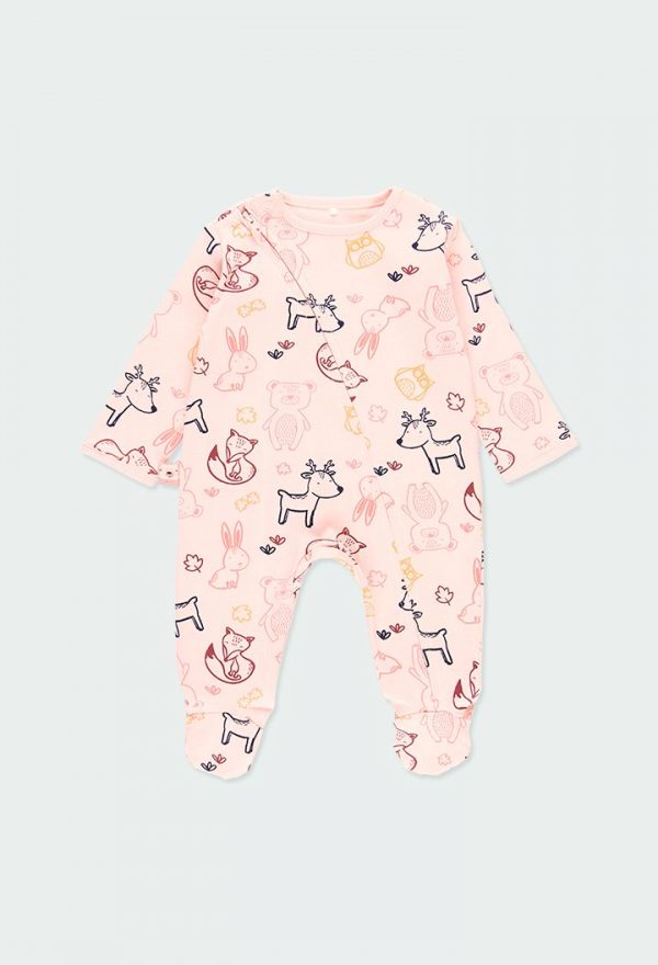 Il Gatto e la Volpe | Negozio Abbigliamento Bambini Angera | Boboli Neonata 0-18m | Stagione 2021 | Tutina Cotone Neonata