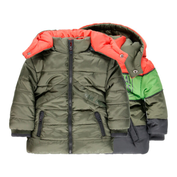 Il Gatto e la Volpe | Negozio Abbigliamento Bambini Angera | Boboli Bambino 2-6a | Stagione 2022/23 | Piumino Reversibile Verde Bambino