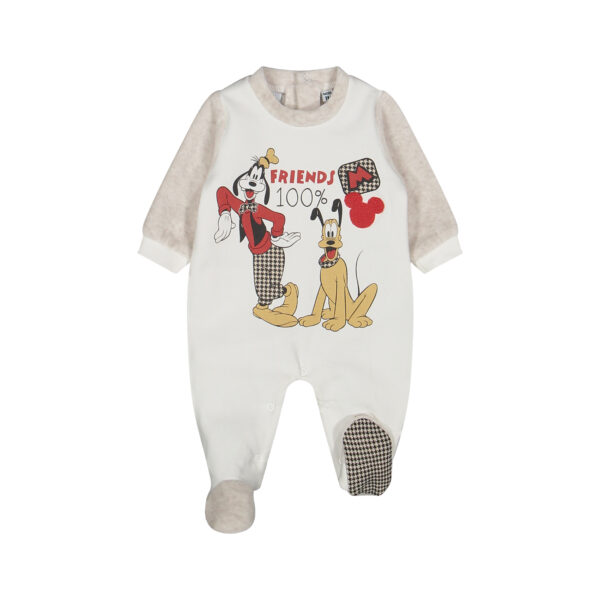 Il Gatto e la Volpe | Negozio Abbigliamento Bambini Angera | Boboli Neonato 0-18m | Stagione 2022/23 | Tutina Pluto neonato