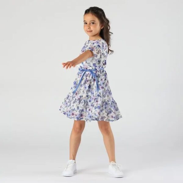 Il Gatto e la Volpe | Negozio Abbigliamento Bambini Angera | Melby Bambina 3-6a | Stagione 2022/23 | Vestito fiori chiffon 3