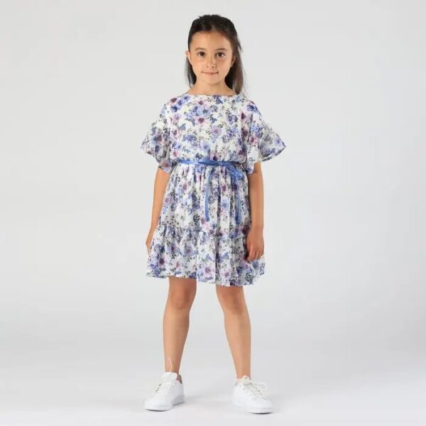 Il Gatto e la Volpe | Negozio Abbigliamento Bambini Angera | Melby Bambina 3-6a | Stagione 2022/23 | Vestito fiori chiffon 2