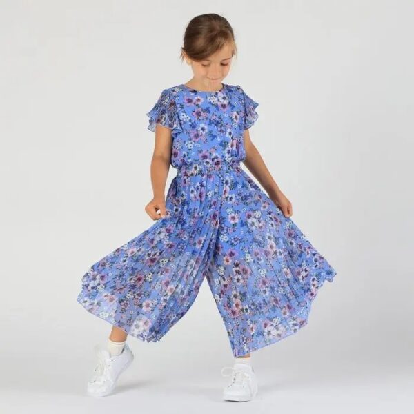 Il Gatto e la Volpe | Negozio Abbigliamento Bambini Angera | Melby Ragazza 7-14a | Stagione 2022/23 | Tuta chiffon fiori 2