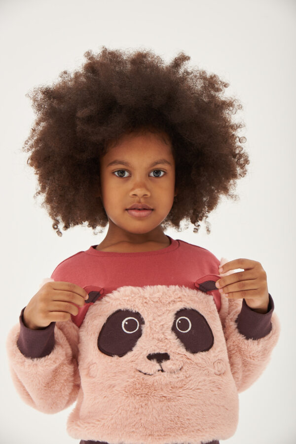 Il Gatto e la Volpe | Negozio Abbigliamento Bambini Angera | Boboli Bambina 2-6 anni | Stagione 2023/24 | Felpa peluche rosa 4